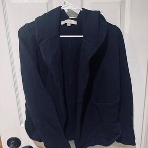Women’s Navy Blue Hooded Cardigan